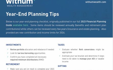 Year-End Financial Planning Checklist